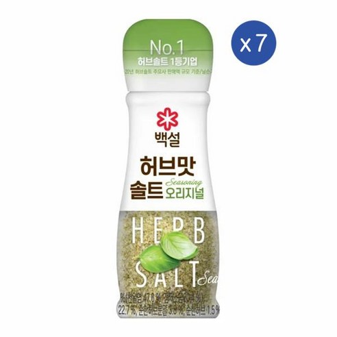 백설 허브맛 솔트 오리지널 50g x 12개