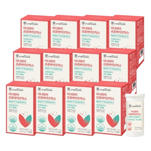 이너와이 프로바이오틱스 아연 셀레늄, 240mg X 30캡슐, 12개