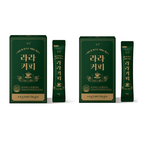 늘상 라라커피, 4g, 14개입, 2박스