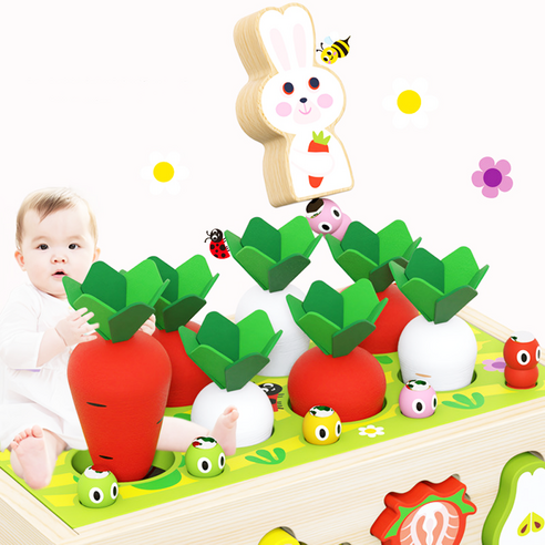 자연을 담은 장난감, 아이의 꿈을 키우는 키젤로 유아 소근육 발달 당근채취 과일농장 자동차