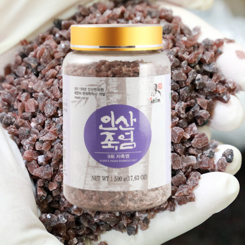 인산죽염 9회 자죽염 500g 고체 분말 최은아박사, 1개