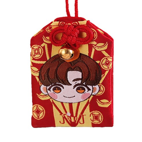 Omamori Lucky Amulet - Many Styles of Charms for Blessing Fortune/Wealth/Health/Education/Love/etc, Auspicious-Red