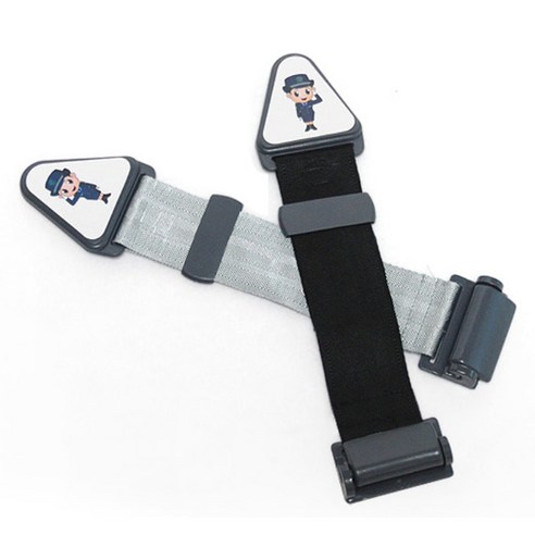 차량용 어린이 성인 안전벨트 위치조절 보조 클립 가드, 블랙, 1개