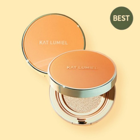 캣루미엘 웨어리스 스킨핏 쿠션 파운데이션 본품, 23호 골든 라이트, 1개