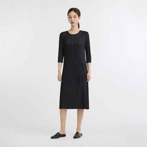 플리츠미 7부 소매 H라인 미디 원피스 EPOPS024009 → 플리츠미 7부 소매 H라인 미디 원피스 EPOPS024009 플리츠미원피스