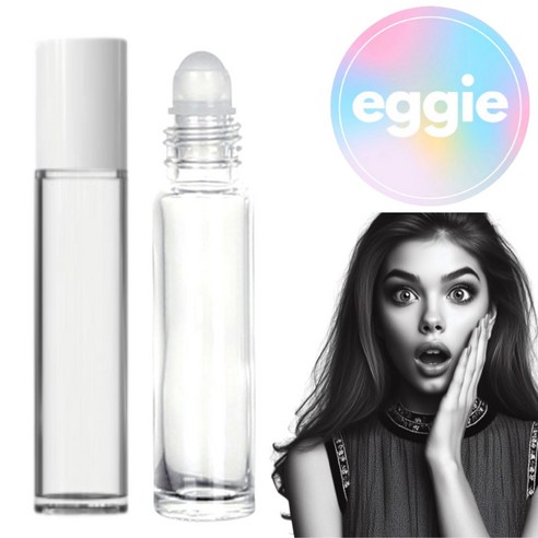 (1+1) eggie 롤온 향수 공병 10ml, 2개, 투명