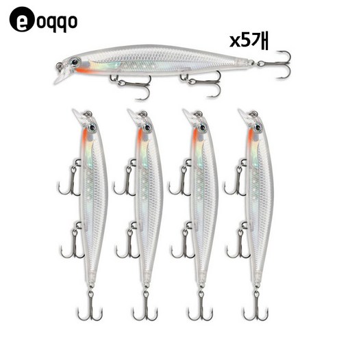 eoqqo 슬로우 플로팅 미노우 110mm 13g 루어낚시용품, A형 5개