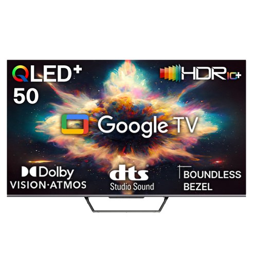 40qledzero 넥스 METZ GSQ50G 127cm(50) 4K QLED+ 구글 스마트TV/ 차원이 다른 고급스러운 디자인, 자가설치, 스탠드형