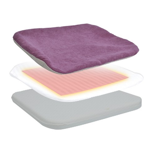 버닝 온열 방석 발열판 스위치 커버 부품 1인용 방석 USB 3단조절, 버닝방석 커버 HEAT-AS-03 바이올렛
