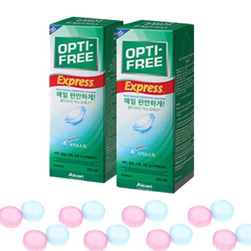 옵티프리 익스프레스 렌즈세정액, 355ml, 2개