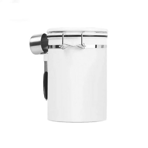 Sifei 스테인리스 스틸 가스 벤트 실 팟 커피보관용기 1.8L, 1개, White