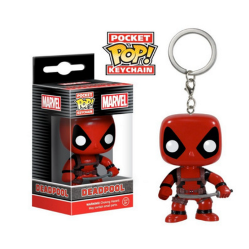 어벤져스 4Funko POP 캡틴 아메리카 그린 자이언츠 아이언맨 스파이더맨 14종 캐릭터 피규어 열쇠고리 키링 자동차 키홀더, 5cm, 데드풀