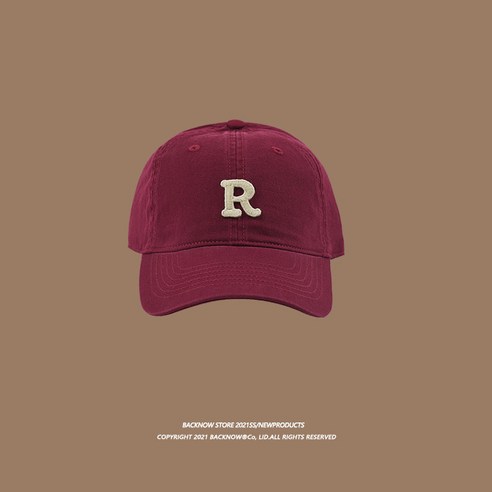 순면 R 라인 스냅백 모자