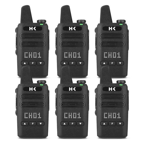 생활무전기 6대 HK407 매장관리 병원 미용실 특가세트, 1개