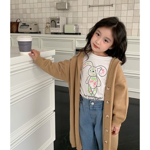 추천제품 아기에게 따뜻함과 스타일을 선사하는 하랑이네 후드 롱 가디건
