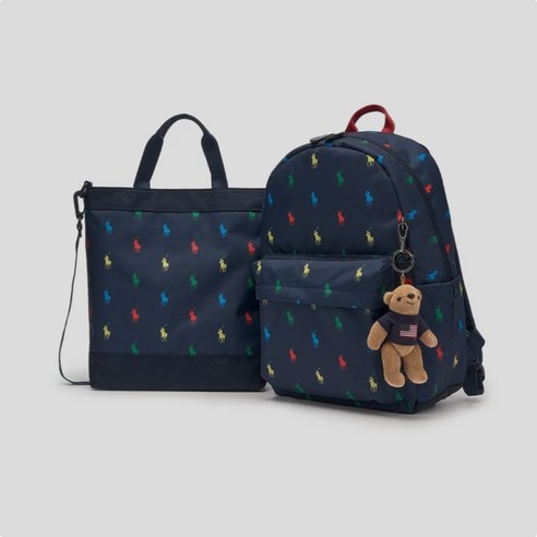 우리 아이의 빛나는 새 학년을 위한 선물, 폴로 키즈 올오버 포니 백팩 세트 폴로책가방