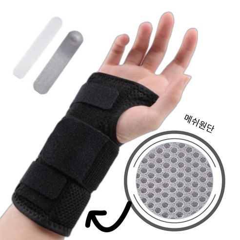 바디젠 손목 고정 깁스 보호대, 블랙, 1개