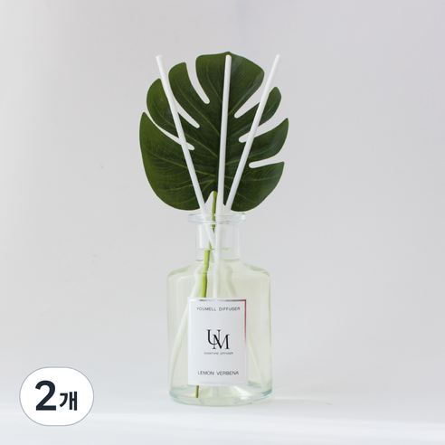 유멜 시그니처 디퓨저 200ml, 레몬버베나, 2개