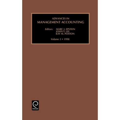(영문도서) Advances in Management Accounting Hardcover, Jai Press Inc., English, 9780762304721