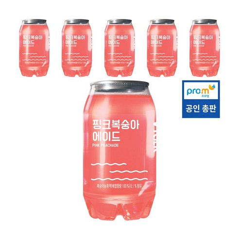 브이톡 핑크복숭아, 350ml, 432개