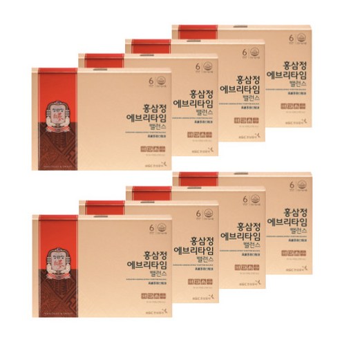 정관장 홍삼정 에브리타임 선물세트 20포 8세트 + 쇼핑백 8개, 160개, 10ml