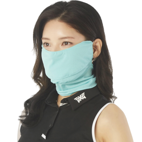 고운골프 앨리스 리본 골프마스크, 터키블루, 1개