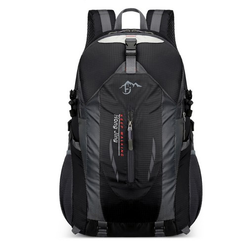파스텔 대용량 등산가방 용품 배낭 생존 경량 백팩 40L, 블랙