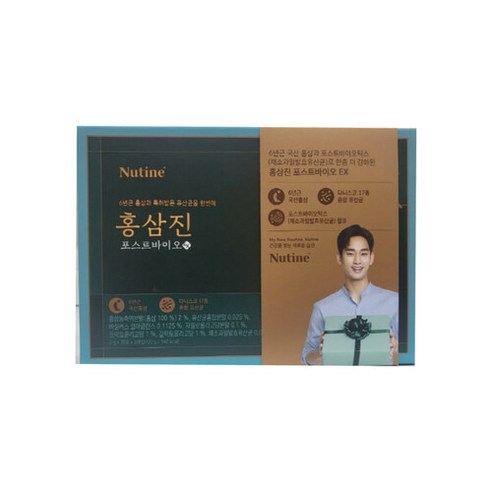 (뉴틴) 김수현 광고 홍삼진 프로바이오 4세대 유산균(2g 60포) + 전용쇼핑백 포함