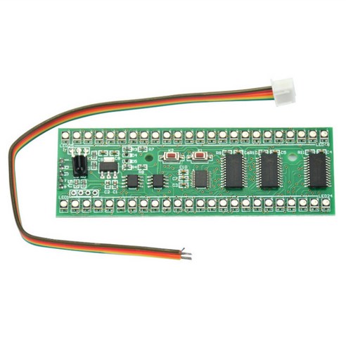 RGB MCU 조정 가능한 디스플레이 패턴 24 LED VU 미터 오디오 레벨 표시기 보드 듀얼 채널 LED 모듈, 보여진 바와 같이, 하나