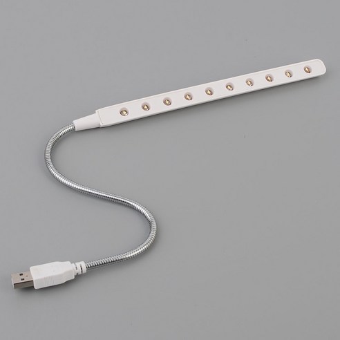 자바라 USB LED 스탠드 휴대용 독서등 북라이트 조명, 10구