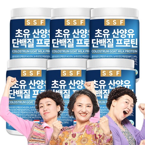 순수식품 초유 콜라겐 단백질 프로틴 쉐이크 6통(3000g) 파우더 분말 가루 보충제, 500g, 6개