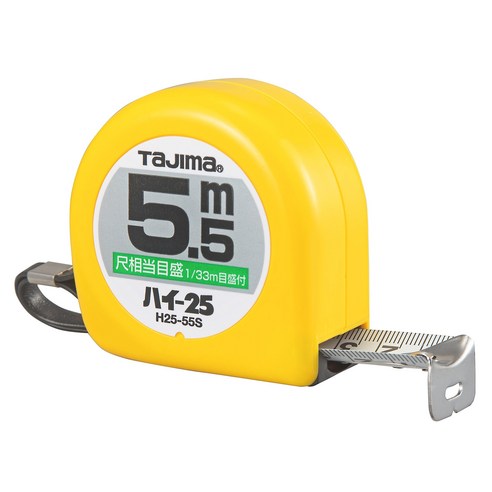 타지마 컨벡스 5.5m×25mm 하이 25개 세트, 눈금 첨부된 H2555SBL convex