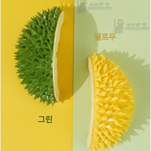 [쓰리썬] 고양이 두리안 캣닢 스크레처, 1개, 그린