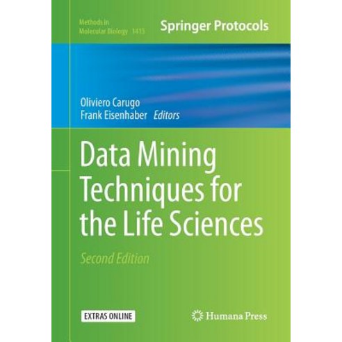 (영문도서) Data Mining Techniques for the Life Sciences Paperback, Humana, English, 9781493980819