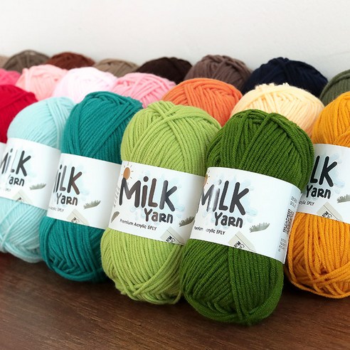 뜨개질의 매력을 더하는 완벽한 밀크얀