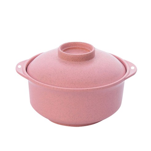 1 Creative Japanese-Style Instant Noodle Bowl With Lid Student Noodle Soup Noodle Bowl Restaurant Ki, Nordic pink