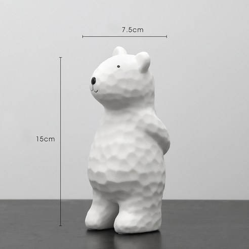 MIRTS 인테리어소품 도자기인형, 화이트-002