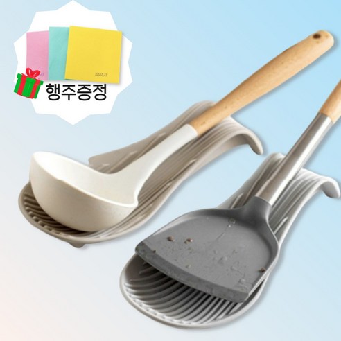 그린트리 실리콘 국자받침 빅사이즈 기름 거품 받침, 1개, 베이지
