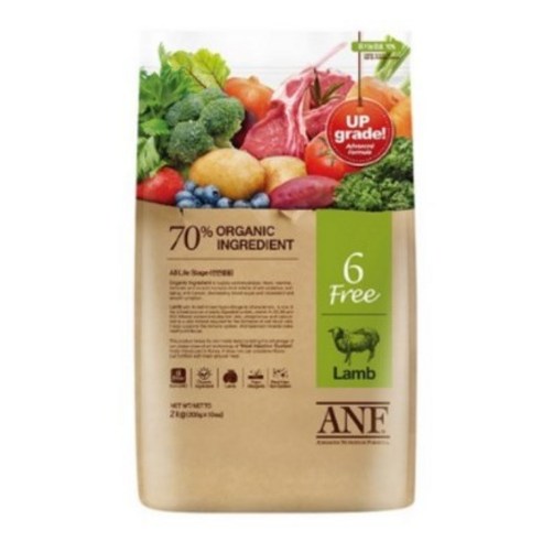 ANF 유기농 6Free 양고기 전연령 애견 사료, 양, 6kg, 1개