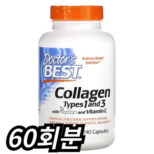 닥터스베스트 콜라겐 타입 1 앤 3 500mg 캡슐, 240정, 1개