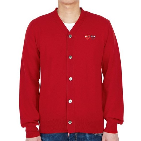 꼼데가르송 더블와펜 남성 가디건 AZ N058 051 5