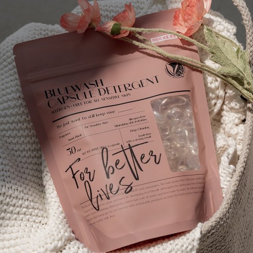 블루워시 캡슐 세탁세제[스위트 플로럴향], 1개, 30개입