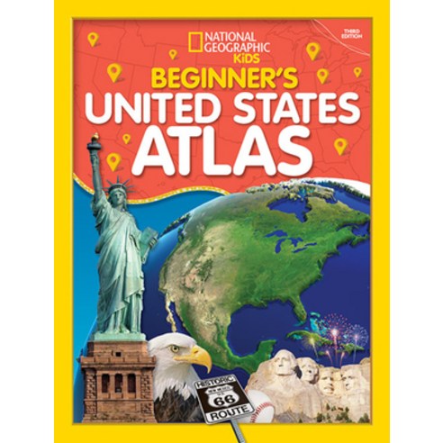 (영문도서) Beginner''s U.S. Atlas 2020 3rd Edition Hardcover, National Geographic Kids