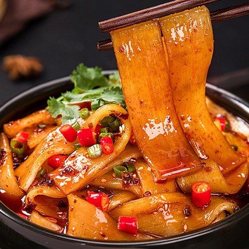 대화 훠궈 당면 중국 납작 감자 당면 샤브샤브 마라탕 재료 사리, 300g, 5개