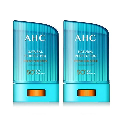 A.H.C 내추럴 퍼펙션 프레쉬 선스틱 SPF50+ PA++++, 22g, 2개