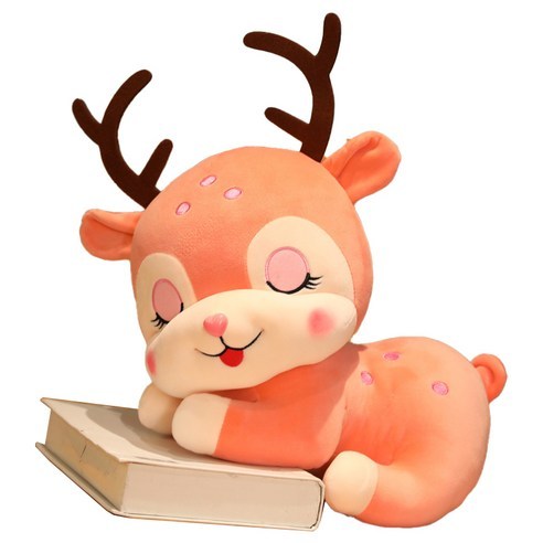 네이처타임즈 러블리 모찌 사슴 인형, 핑크, 20cm