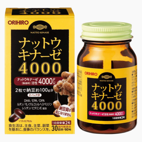 오리히로 낫토키나제 60정 가바 오메가3 폴리페놀 레시틴 낫또 일본, 오리히로 낫토키나제 60정 폴리페놀 일본
