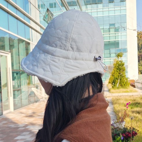 한스모자 여성골프모자 경량 골프 패딩 라운지 버킷햇, 블랙, 1개