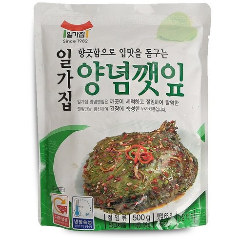 일미 일가집 양념 깻잎, 4개, 500g 깻잎양념 Best Top5