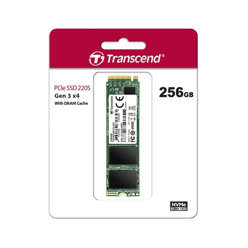 [트랜센드코리아] Transcend MTE220S M.2 NVMe 2280 256GB 3D TLC